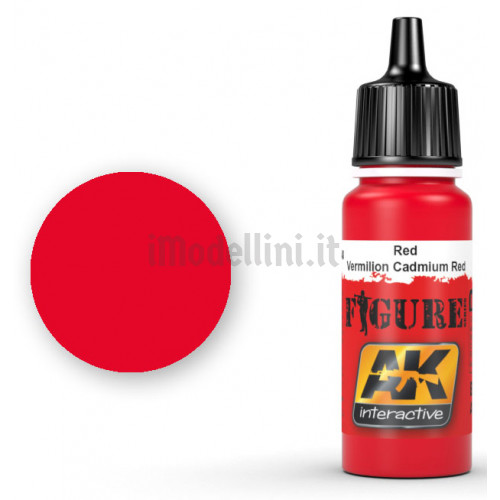 Vernice Acrilica AK Serie Figure Vermilion Cadmium Red