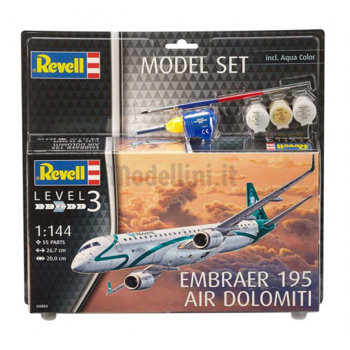 Model Set Embraer 195 Air Dolomiti 1:144