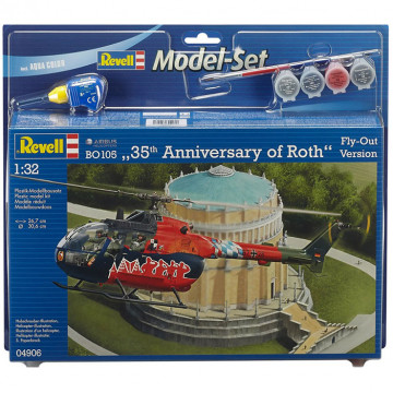 Model Set Elicottero BO 105 35th Anniversary of Roth Fly-Out Version 1:32