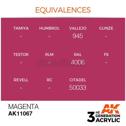 Vernice Acrilica AK 3rd Gen Magenta