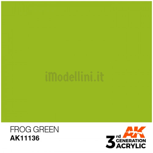 Vernice Acrilica AK 3rd Gen Frog Green