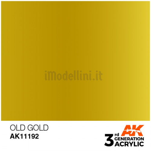 Vernice Acrilica AK 3rd Gen Old Gold