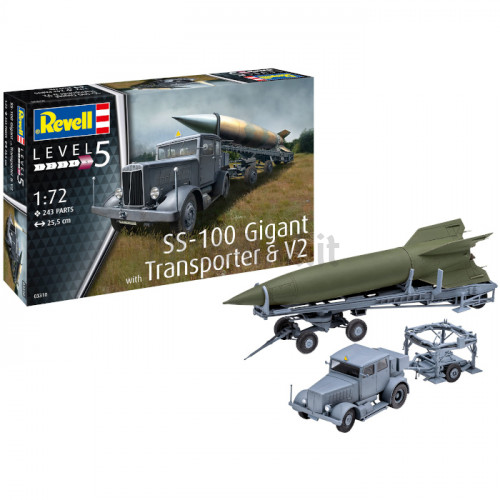 Set SS-100 Gigant con Transporter e Razzo V2 1:72