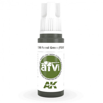 Vernice Acrilica AK 3rd Gen Serie AFV Forest Green (FS34079)