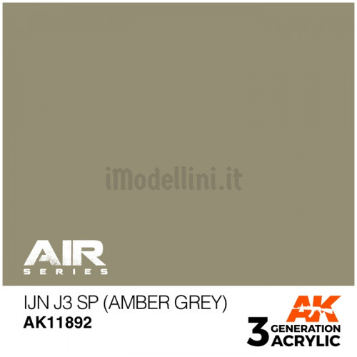 Vernice Acrilica AK Serie Air 3rd Gen IJN J3 SP (Amber Grey)