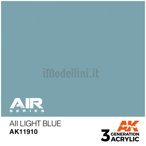 Vernice Acrilica AK Serie Air 3rd Gen AII Light Blue